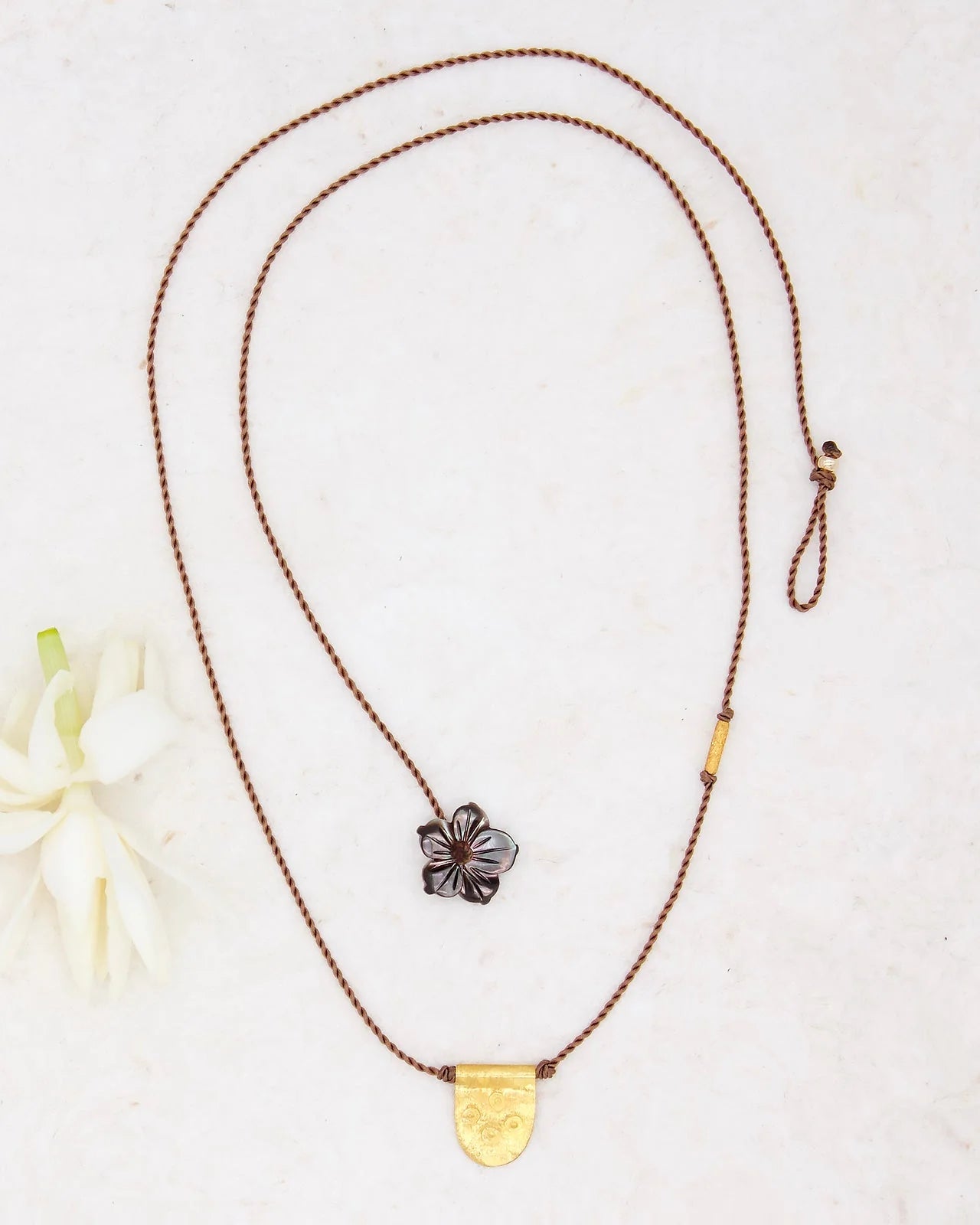 River Song | Turkish Gold Tab Talisman Necklace
