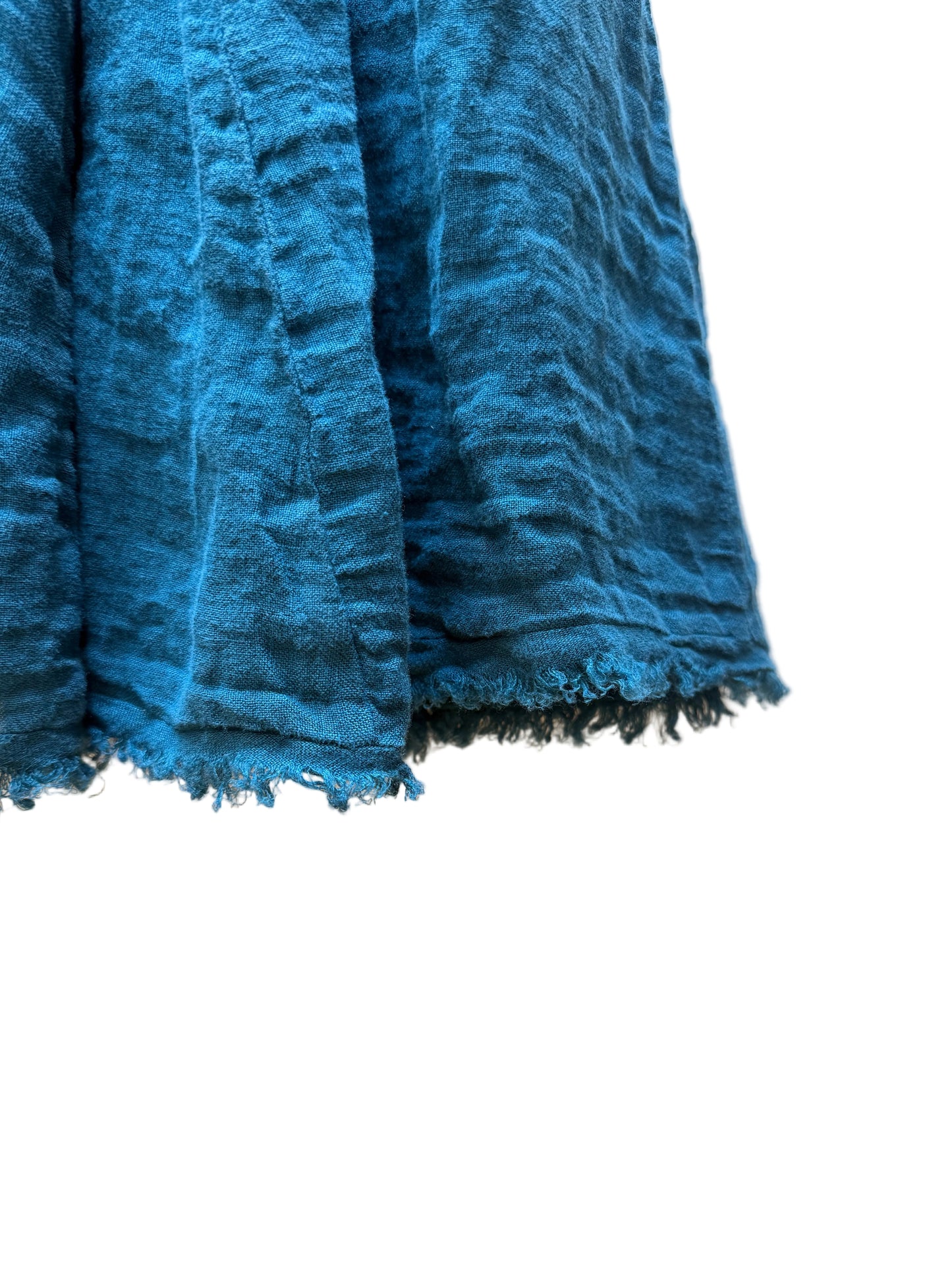 Luna Luz | Dark Teal Linen Skirt