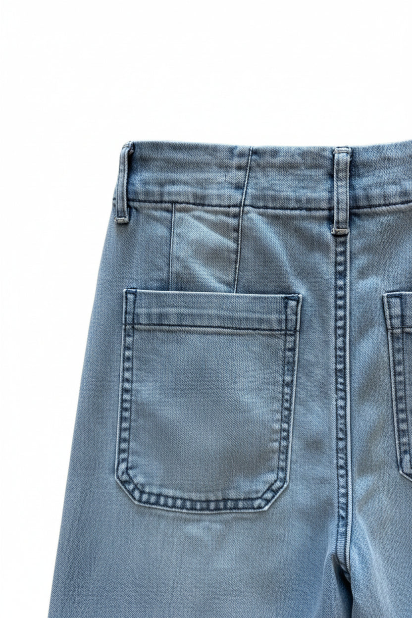 Dear John | Light Wash Cropped Wide Leg Jean