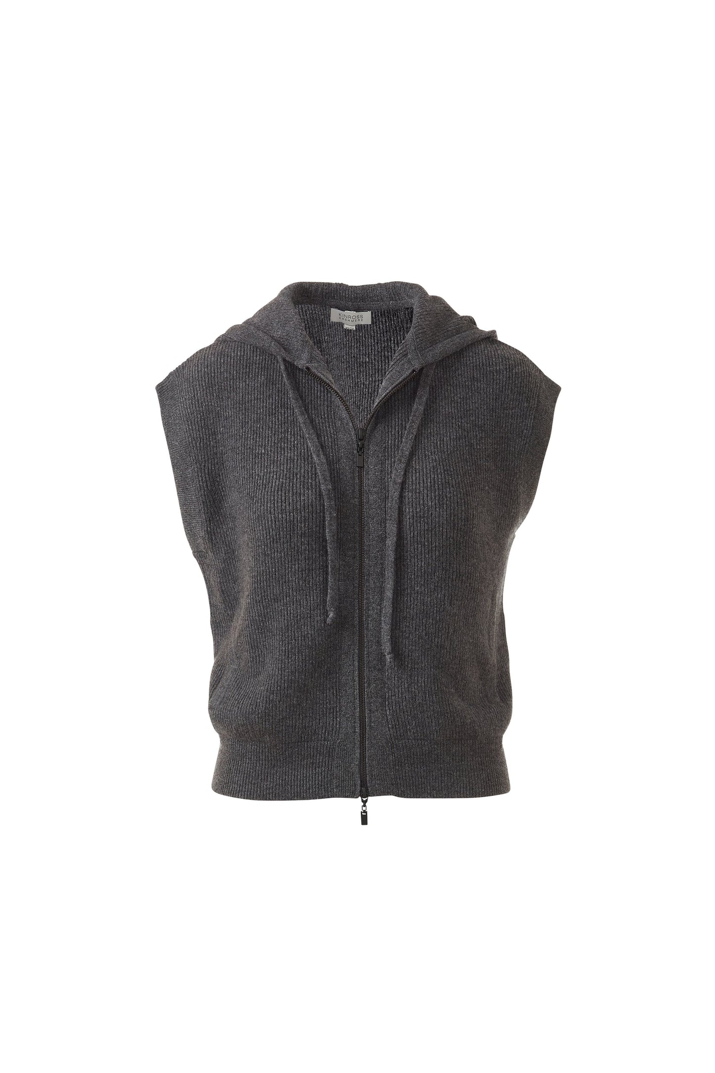 Rib Zip Hoodie / Kinross Cashmere