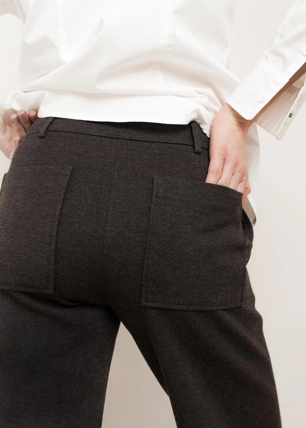 Paper Label | Black Wide Leg Trouser
