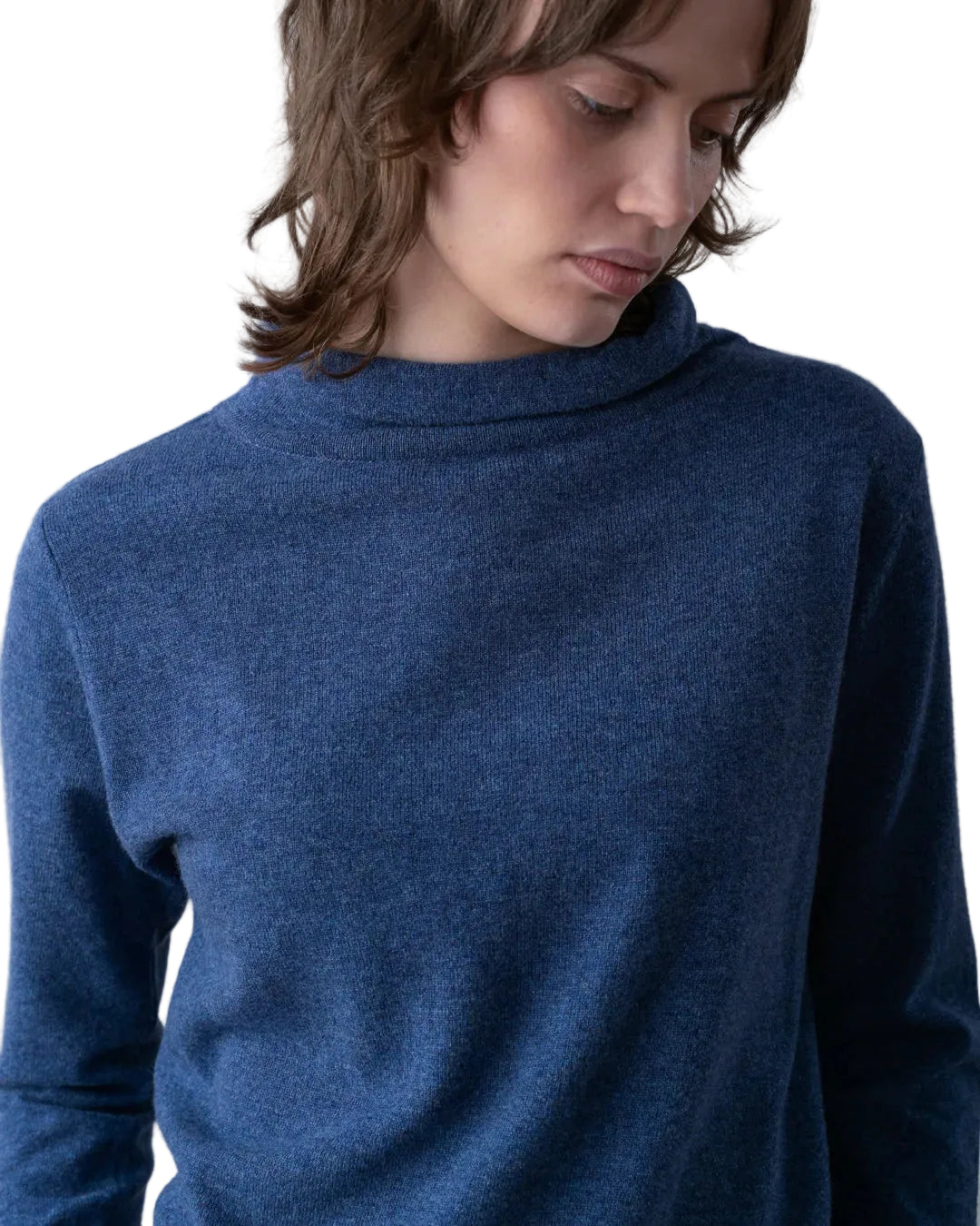 Bibico | Blue Boat Neck Jumper