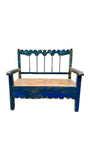 Blue Vintage Mexican Bench | Artisans in Mexico