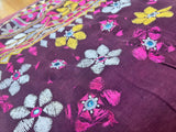 Vintage 24"x 20" Hand-Embroidered Pillow Case | Artisans in India