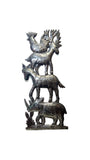 Stacked Animal Metal Folk Art | Haiti Metal Art