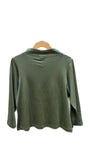 Boat Neck Blouse in Chive | IRIDIUM