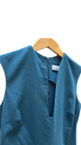 Harding Dress in Teal Linen | Kim Schalk