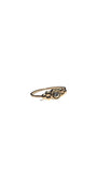 Handcrafted 14k Gold Ring with Diamond Stone in Size 6.5 | J+I Jewelry