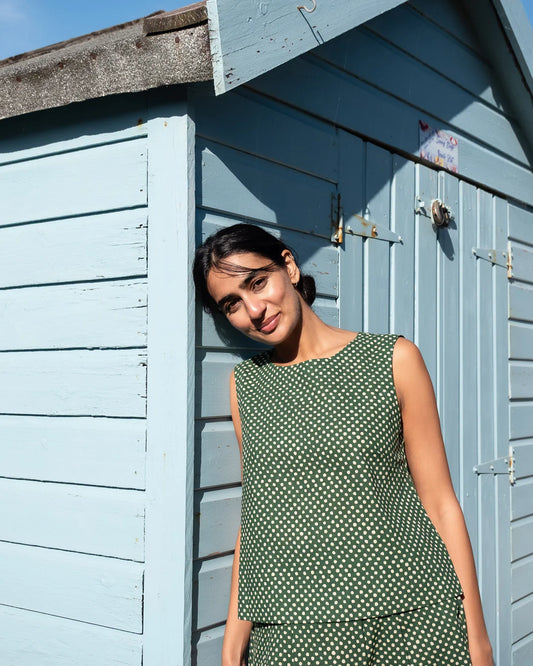 Bibico Green Polka Dot Pippa Blouse