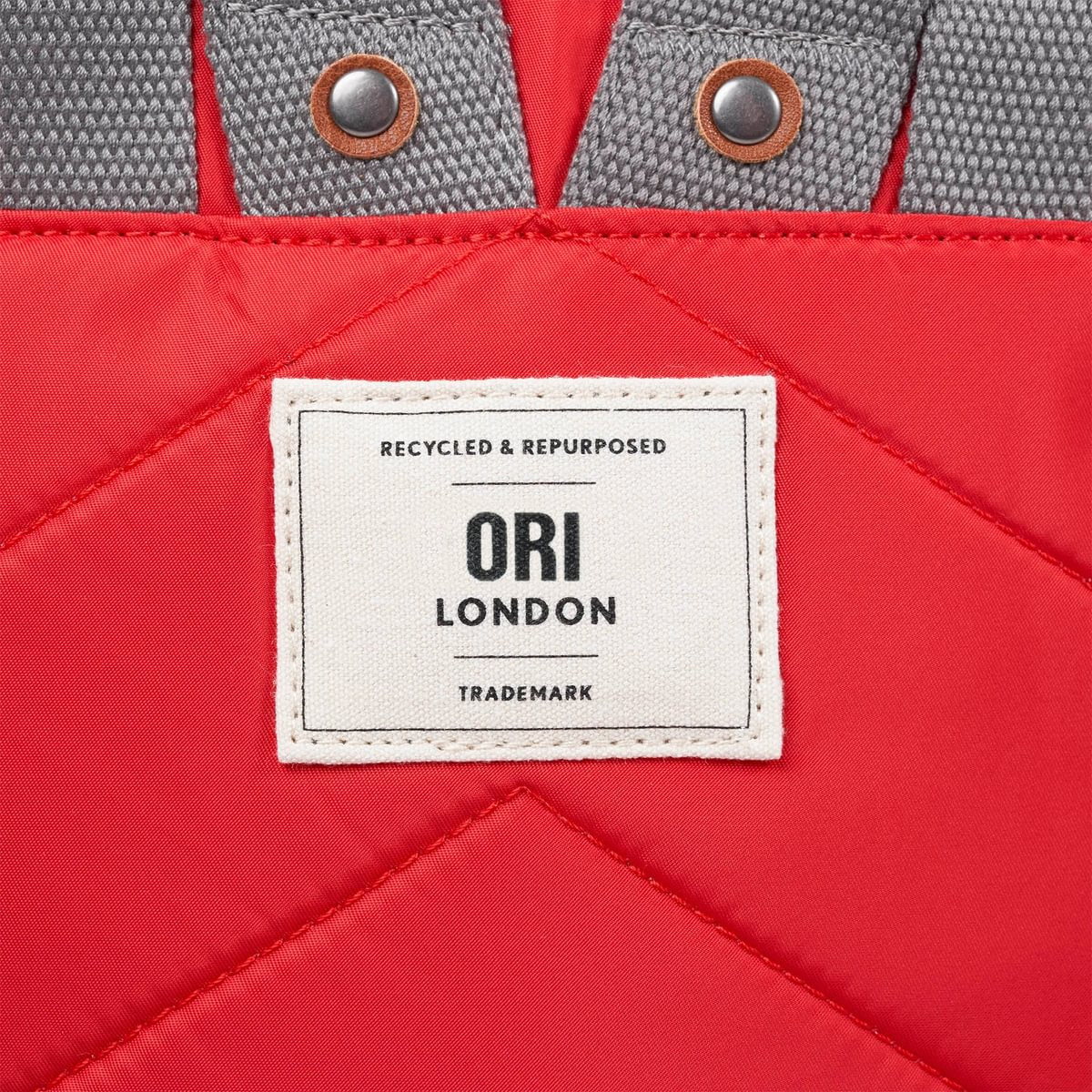 Canfield B Recycled Nylon Backpack Chili Oil Red / Ori London