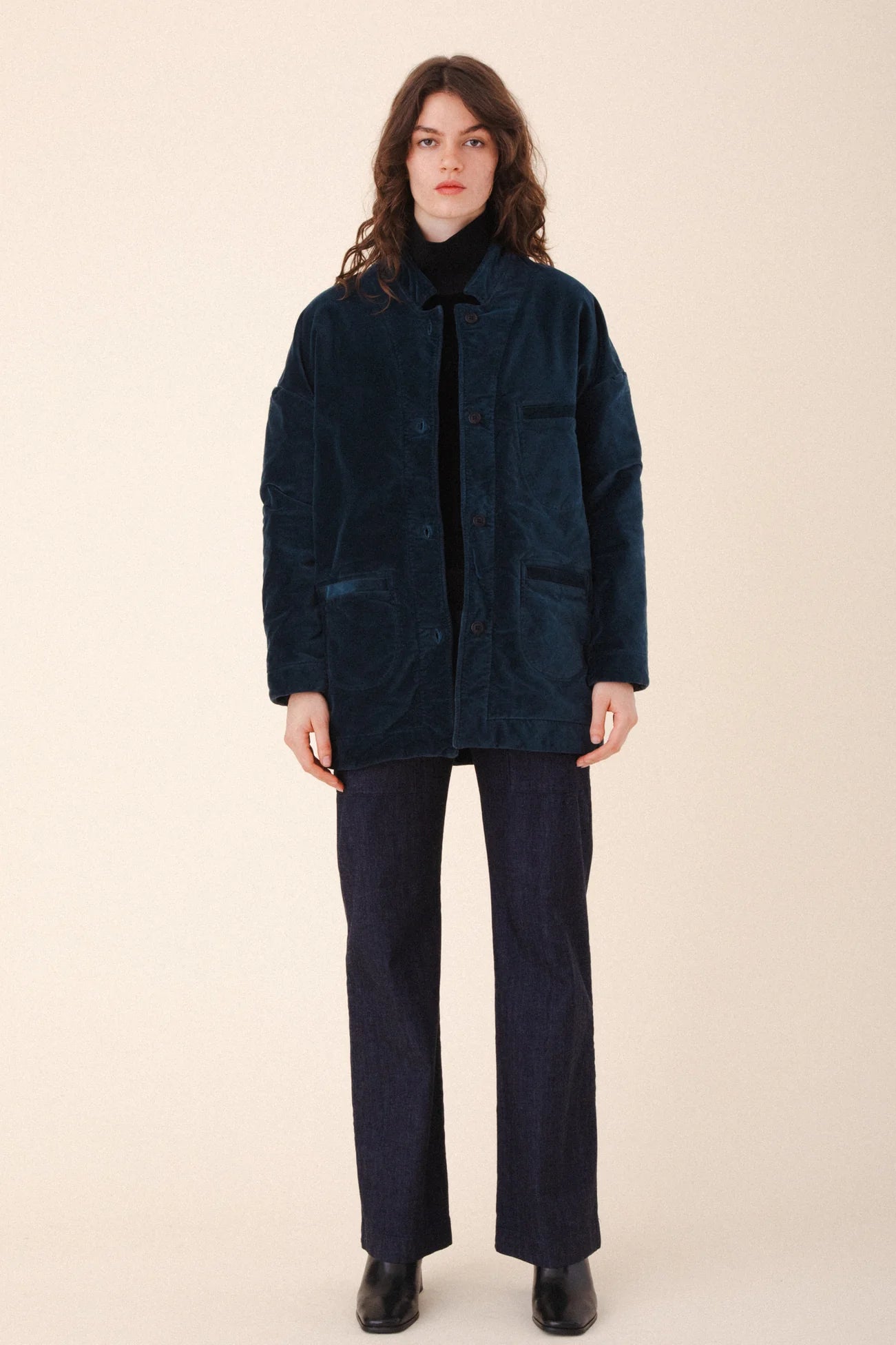 Velvet Soft Blazer in Atlantic