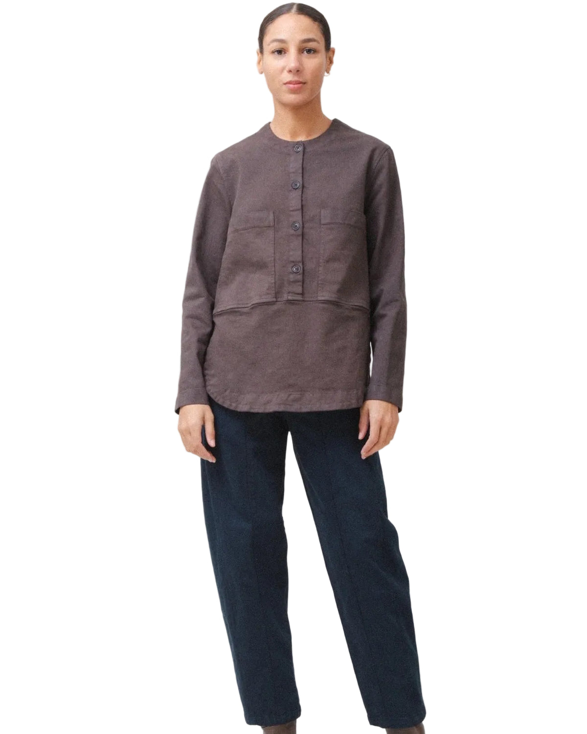 Prairie Underground | Dark Navy Relaxed Curved Pant