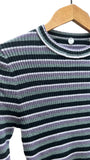 Annie Stripe Tee in Greens | Margaret O'Leary