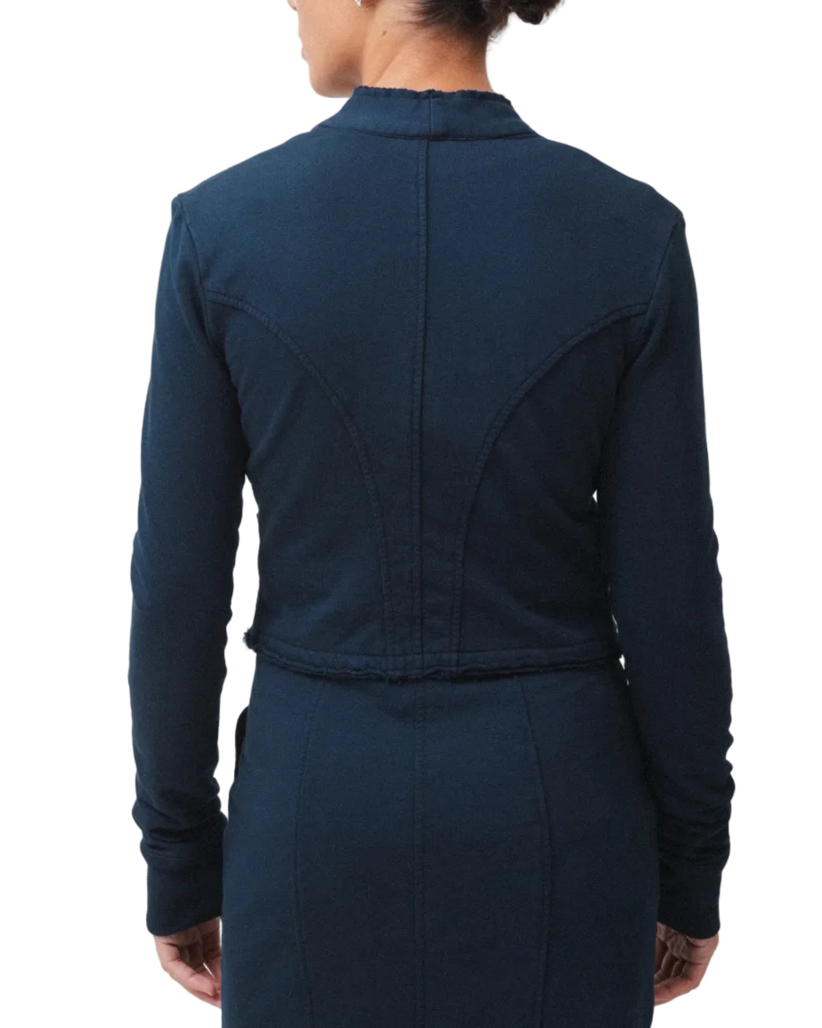 Prairie Underground | Dark Blue Fitted Cross Button Jacket