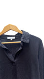 Long Sleeve Collared Shirt in Black | Mododoc