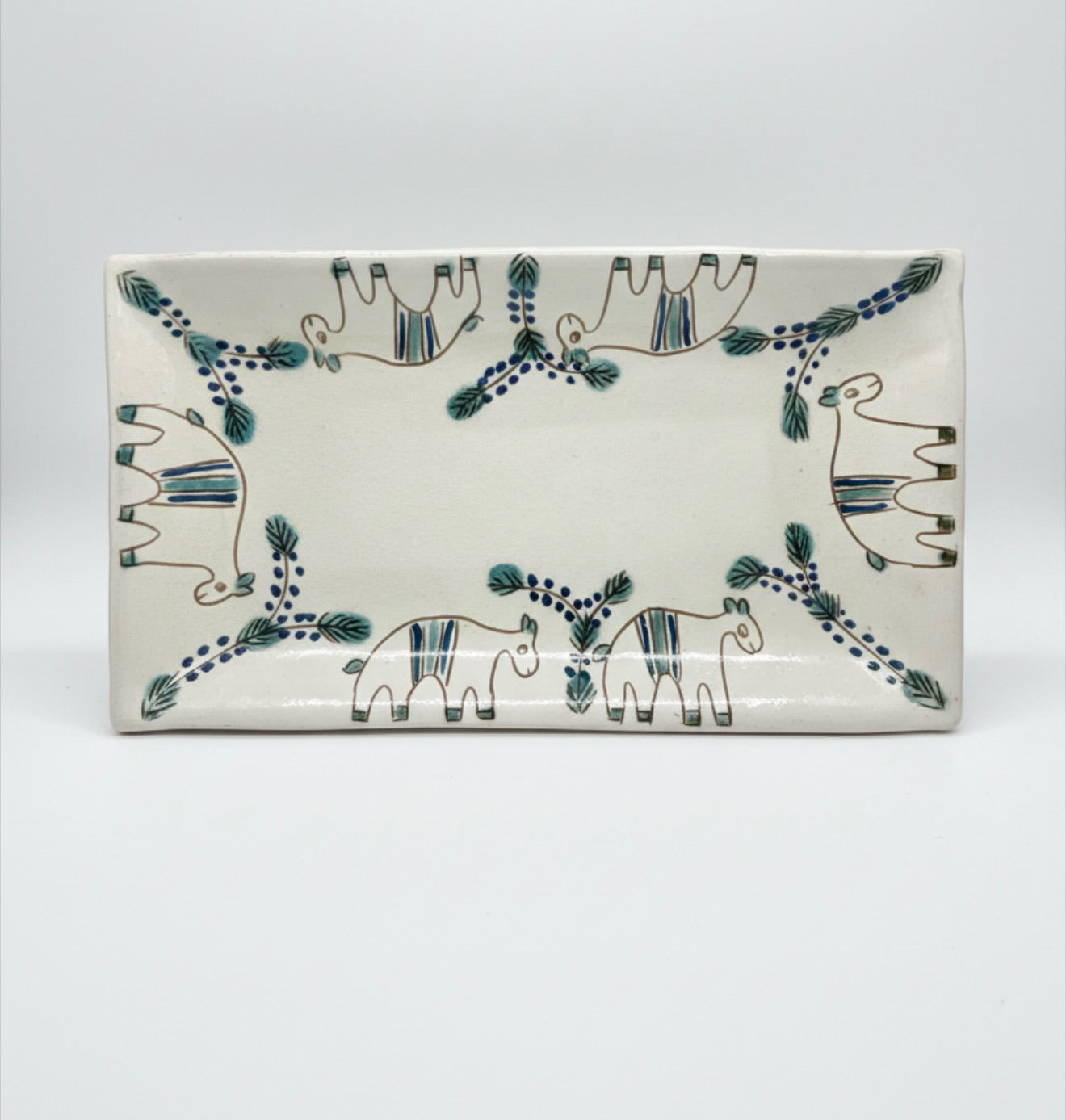 Small Fun Rectangular Dish Tray Made in Egypt