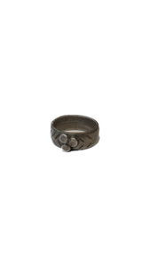Vintage Oxidized Silver Band Size 9.5 | Vintage NOMAD