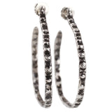 Sea Urchin Hoop Earrings in silver | Lauren Wolf
