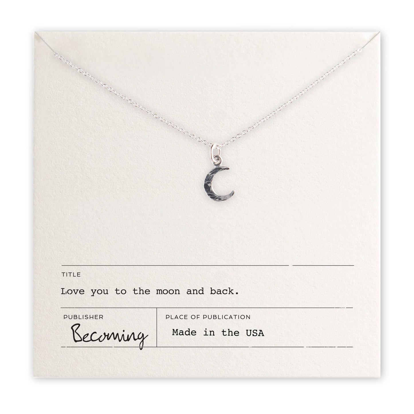 Becoming "Love You To The Moon" Necklace