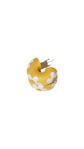 Yellow Daisy Boho Chunk Mini Hoop | Binky & Lulu