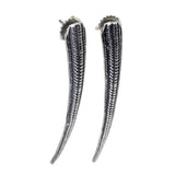 Silver Seashell Spike Earrings | Lauren Wolf