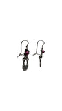 Small Pink/Purple Floral Earrings | Blue Jaguar Studios