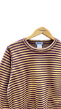 Long Sleeve Basic Tee in Bronze & Black Iris  | IRIDIUM