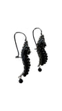 Black Sterling Silver Gusano Earrings | Blue Jaguar Studios