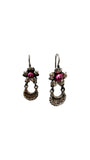 Small Pink/Purple Floral Earrings | Blue Jaguar Studios