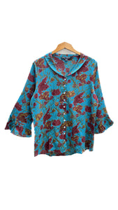Paris Blouse in Tulip Blue | Little Journeys