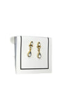 Golden Clear Quartz Teardrop Earrings | Jane Diaz