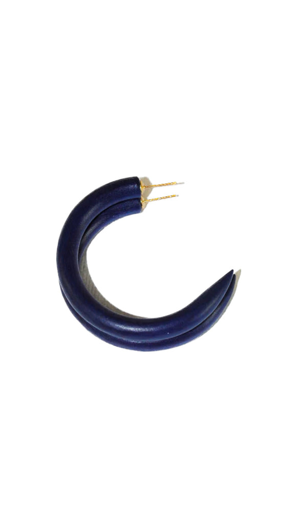Blue Reservoir Small Hoop | Binky & Lulu
