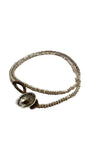 Double Wrap Pure Silver Adjustable Bracelet | Anantara