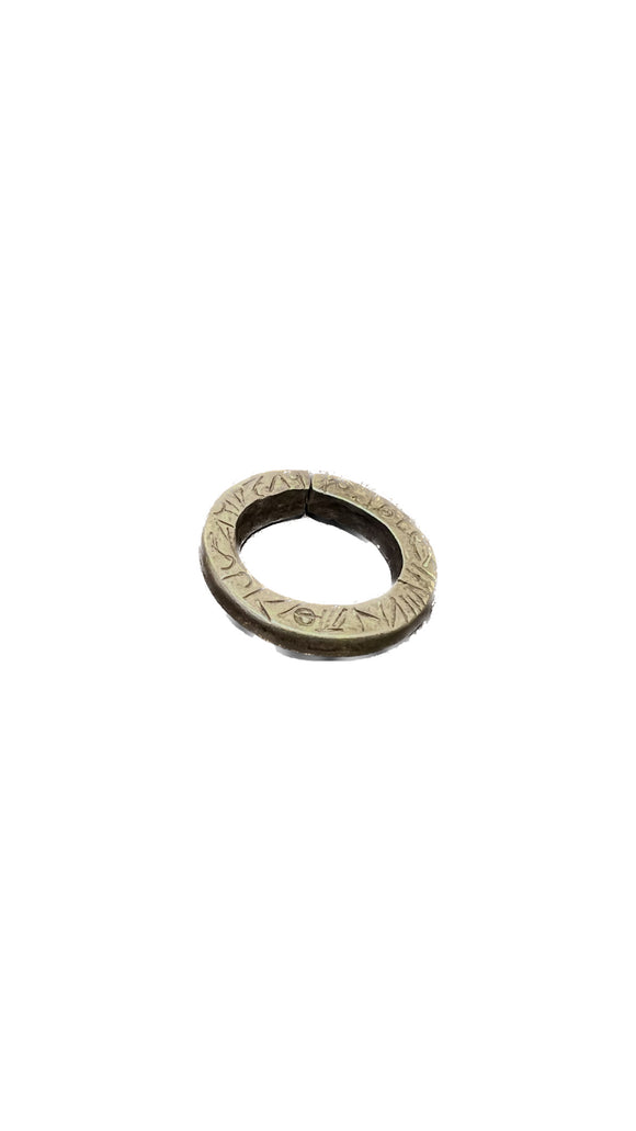 Raised Vintage Ethiopian Silver Band Size 6 | Vintage NOMAD