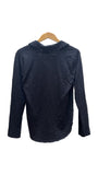 Long Sleeve Collared Shirt in Black | Mododoc