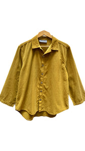 Long Sleeve Collared Shirt in Mustard | Eleven Stitch Design
