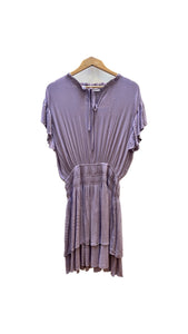 Purple Cinched Waist Tank Dress  | RD Style