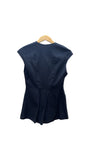 Double Pocketed Ferrier Zipped Top in Black-- Only 1 Left! | Kim Schalk
