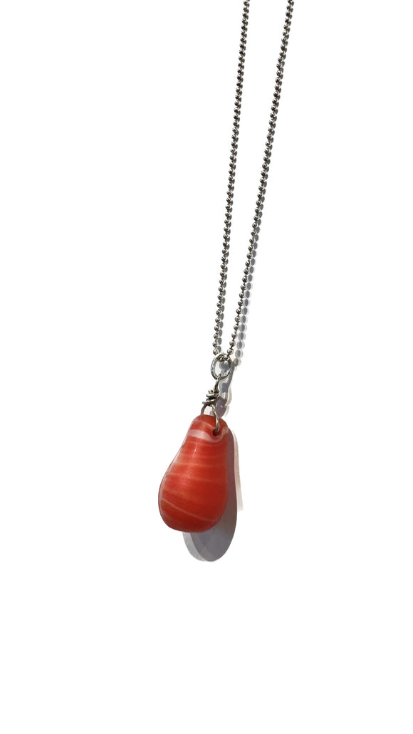 Red African Jelly Bead Necklace | Cottage & Pearl