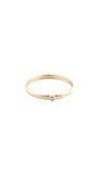 14k Gold One Diamond Ring in Size 8 | Lauren Wolf