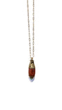 14k Gold Fill Necklace with Antique Tibetan Pendant | Cottage & Pearl