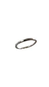 Sterling Silver Band with Dispersed Diamonds in Size 6 | Lauren Wolf