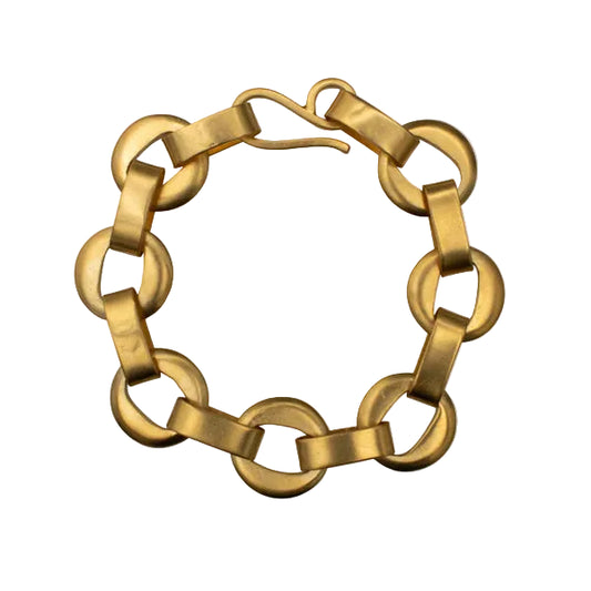 Jane Diaz | Cut Out Disc Chain Bracelet