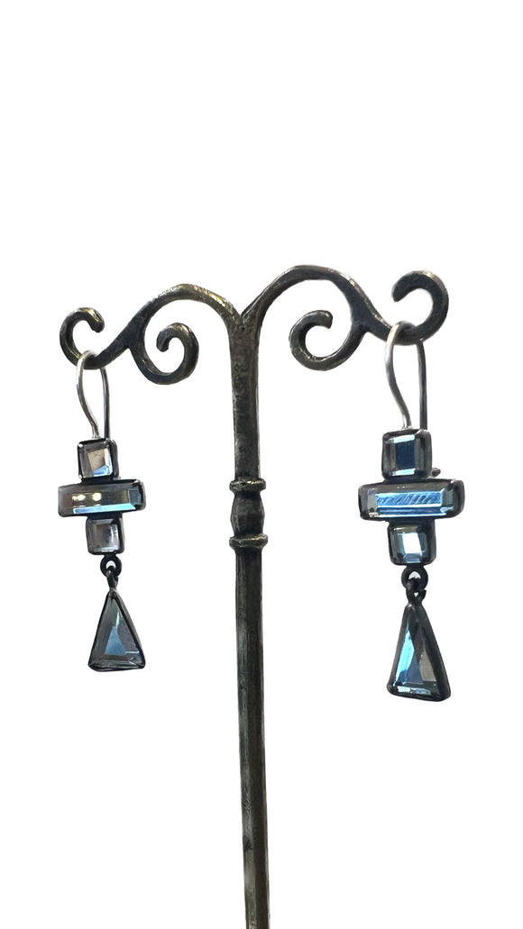 Deco-Style Mirror Drop Earrings | Jane Diaz