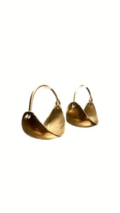 14K Gold Hanging Hoops | NOMAD