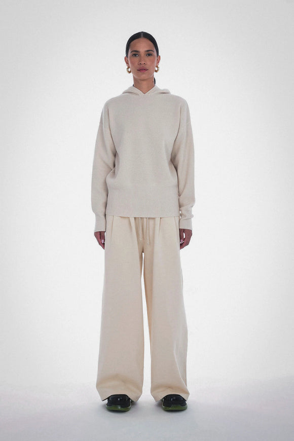 Ember Hooded Sweater in Oatmeal| Paper Label
