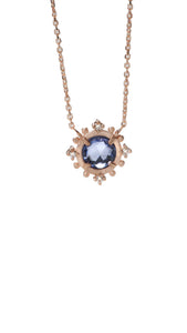 Blue Sapphire Burst Necklace | Sirciam