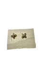 14k Gold Diamond Floral Studs | Shree Jewelers