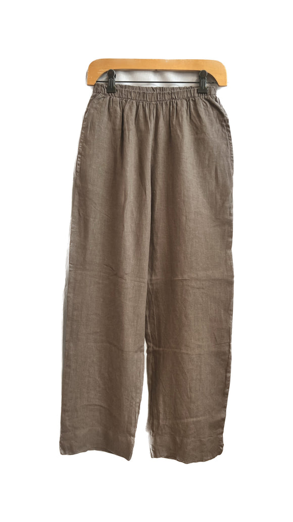 100% Linen Pants in Brown | Bryn Walker