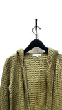 Hooded Quilted Sweater in Lime Envy | Mododoc
